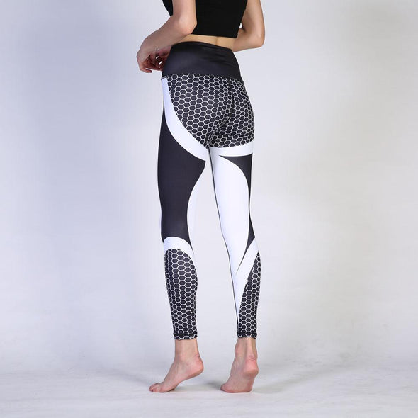 CHARCOAL HONEYCOMB LEGGINGS